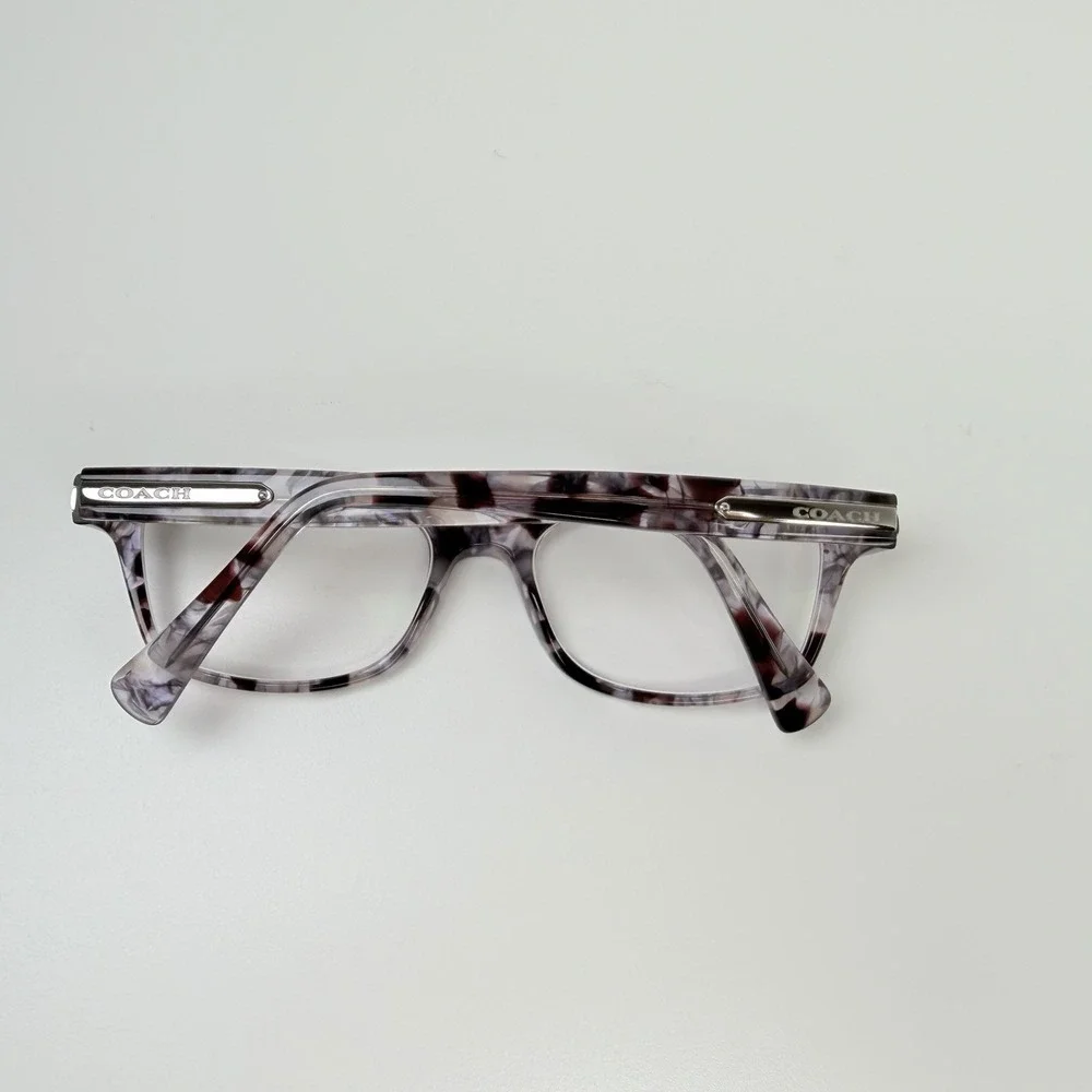 Coach HC6065 5548 Purple Tortoise Eyeglasses Frames 51-17-135 w/ Case